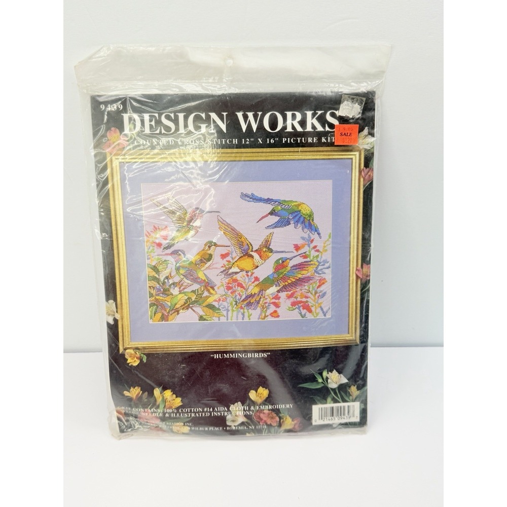 Design Works Hummingbirds Counted Cross Stitch Kit Sealed 12" x 16" #9439